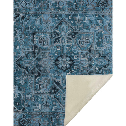 Addison Rugs Oriental Blue Washable Indoor-Outdoor Rug