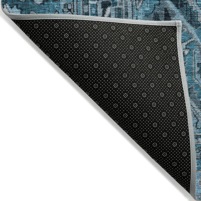 Addison Rugs Oriental Blue Washable Indoor-Outdoor Rug