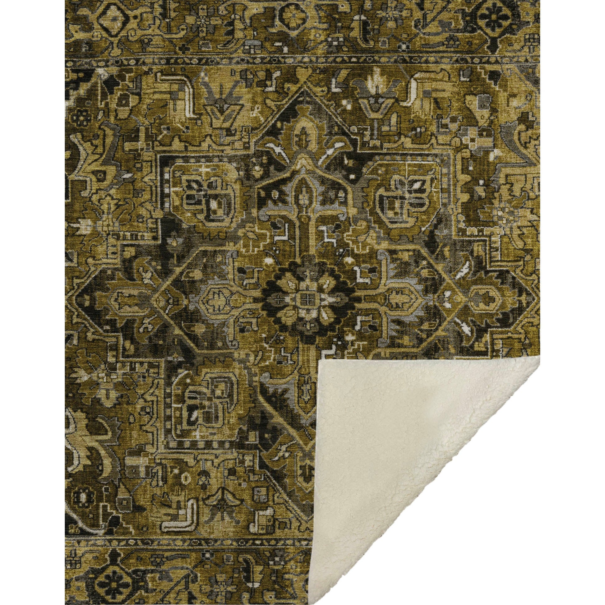 Addison Rugs Oriental Brown Washable Indoor-Outdoor Rug