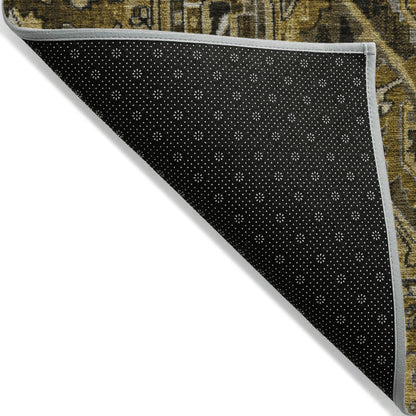 Addison Rugs Oriental Brown Washable Indoor-Outdoor Rug