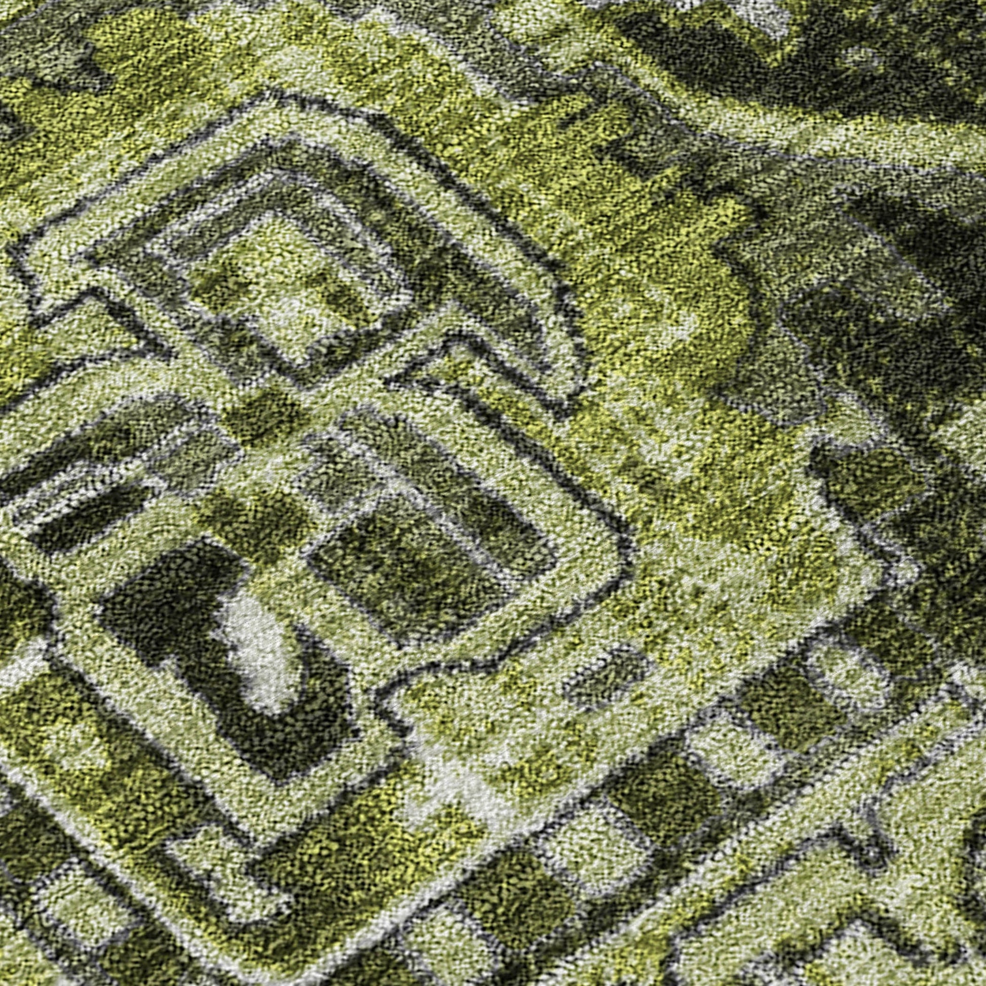 Addison Rugs Oriental Green Washable Indoor-Outdoor Rug