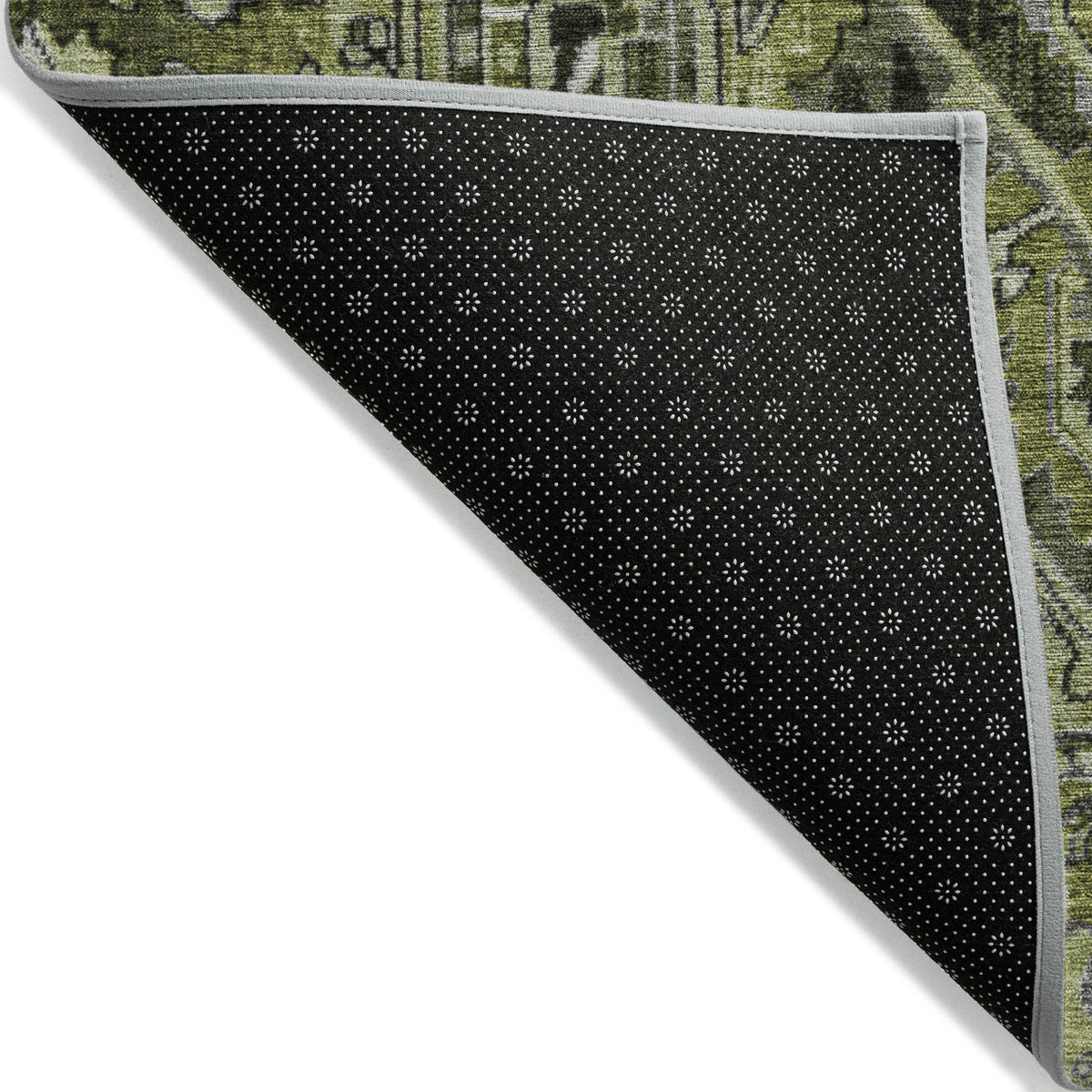 Addison Rugs Oriental Green Washable Indoor-Outdoor Rug