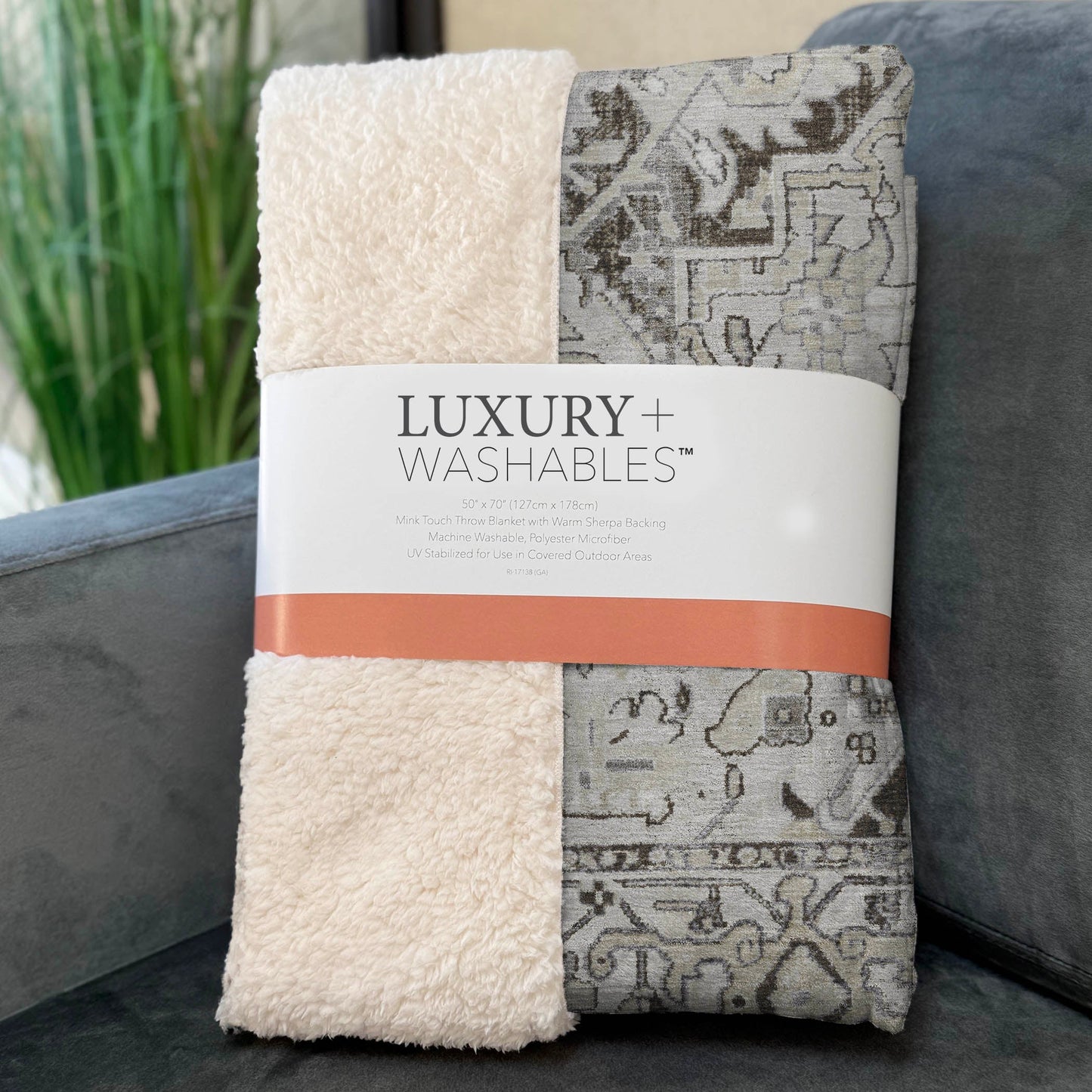 Addison Rugs Oriental Ivory Washable Indoor-Outdoor Rug