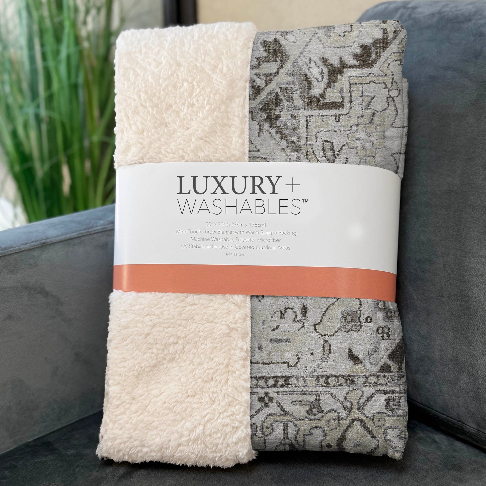 Addison Rugs Oriental Ivory Washable Indoor-Outdoor Rug