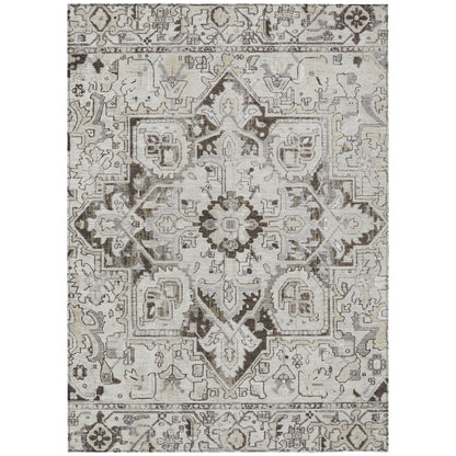 Addison Rugs Oriental Ivory Washable Indoor-Outdoor Rug