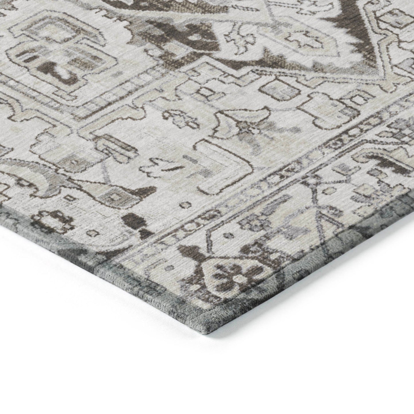 Addison Rugs Oriental Ivory Washable Indoor-Outdoor Rug