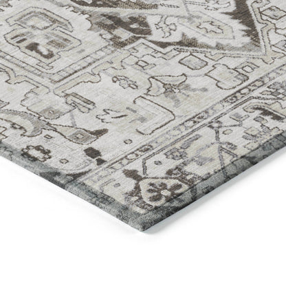 Addison Rugs Oriental Ivory Washable Indoor-Outdoor Rug