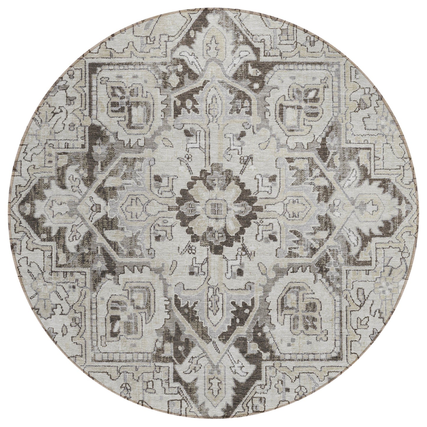 Addison Rugs Oriental Ivory Washable Indoor-Outdoor Rug