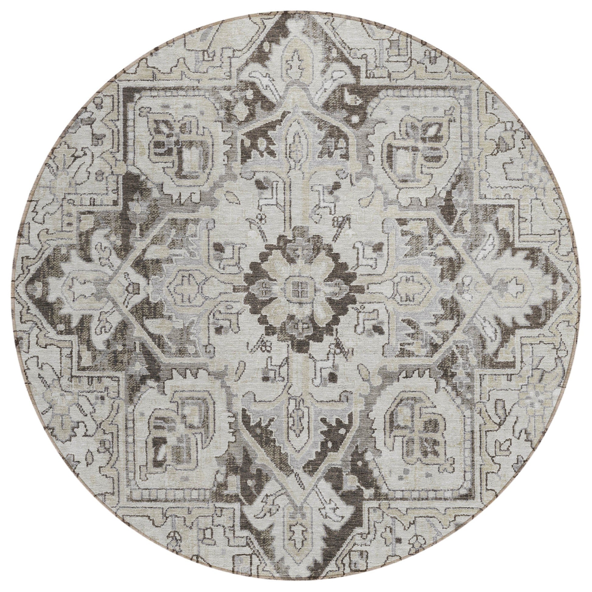 Addison Rugs Oriental Ivory Washable Indoor-Outdoor Rug
