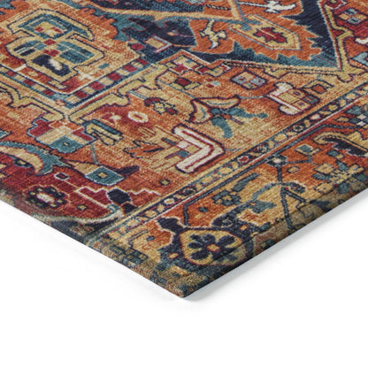 Addison Rugs Oriental Paprika Washable Indoor-Outdoor Rug