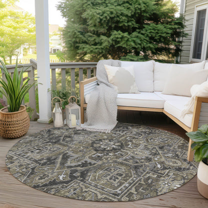 Addison Rugs Oriental Taupe Washable Indoor-Outdoor Rug