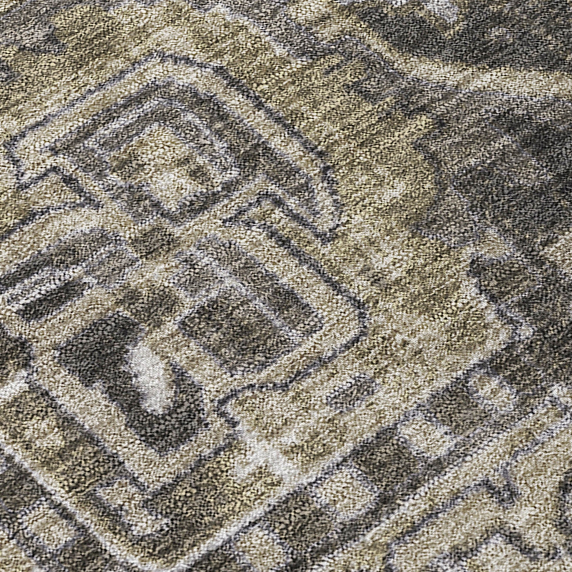 Addison Rugs Oriental Taupe Washable Indoor-Outdoor Rug