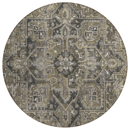 Addison Rugs Oriental Taupe Washable Indoor-Outdoor Rug