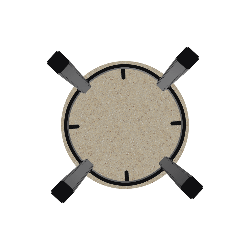 Telescope 21" Round Origins Outdoor End Table