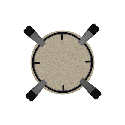 Telescope 21" Round Origins Outdoor End Table