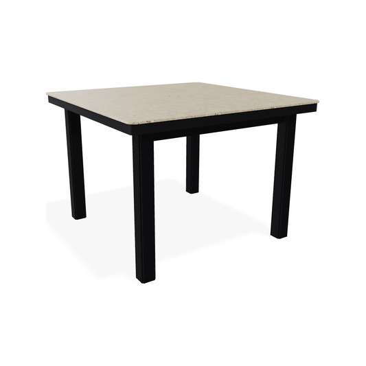 Telescope 42" Origins Square Outdoor Dining Table With Umbrella Hole