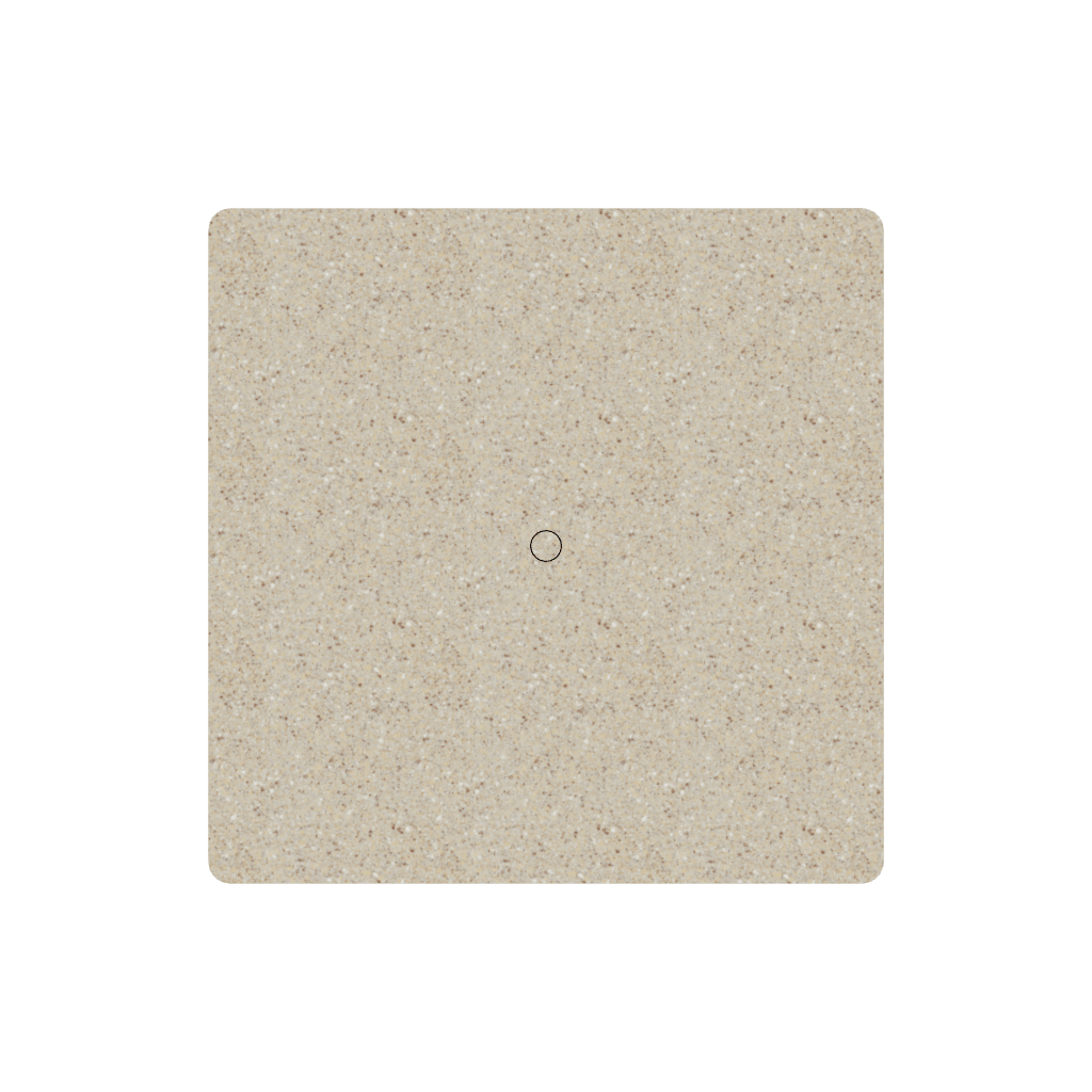 42" Square Origins Table Top With Umbrella Hole