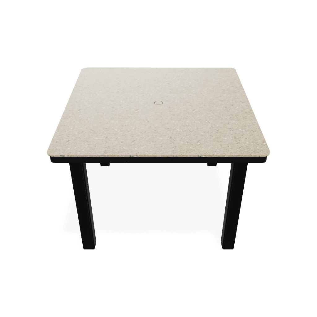42" Square Origins Table Top With Umbrella Hole