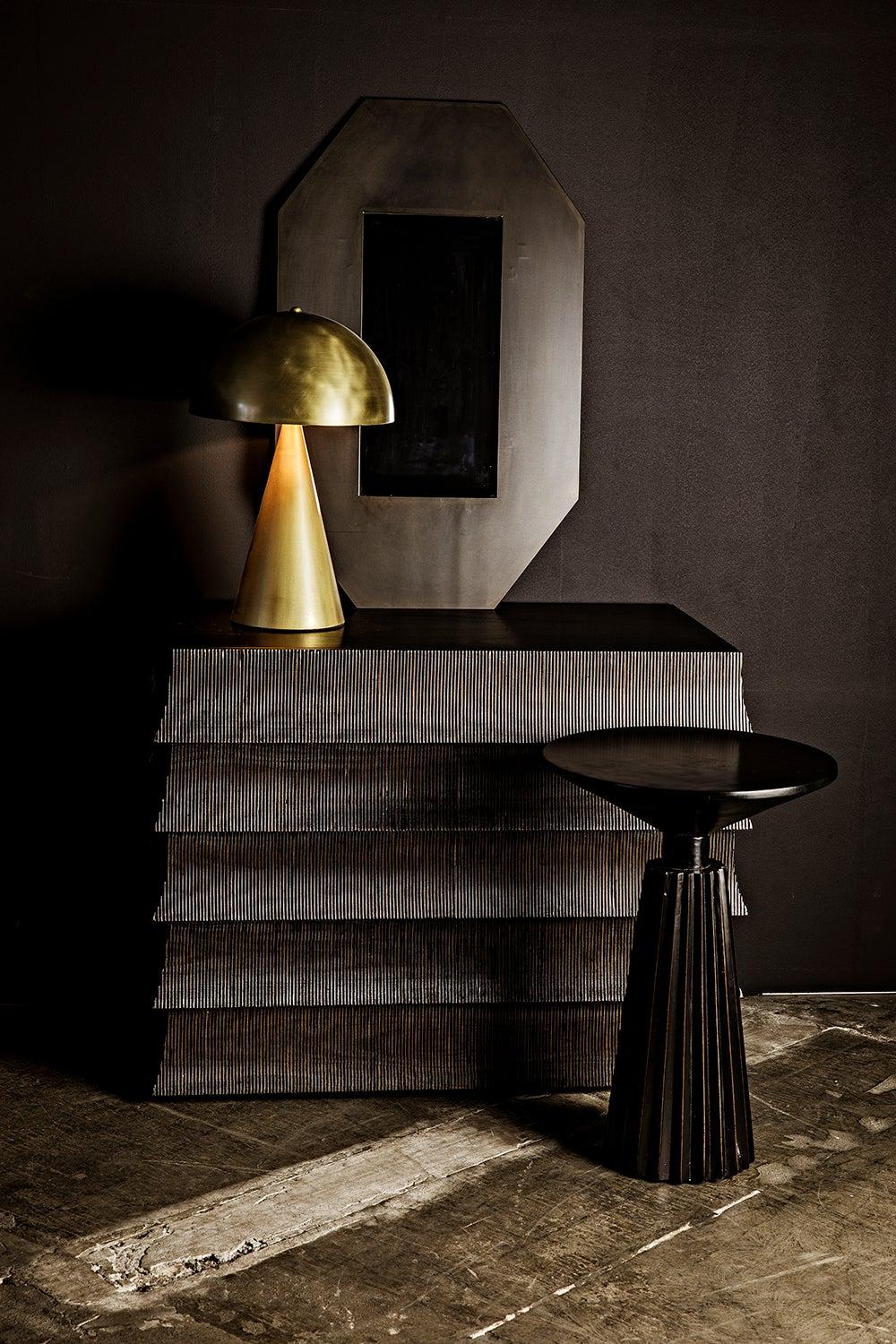 Orson Side Table, Hand Rubbed Black-Side Tables-Noir-Sideboards and Things