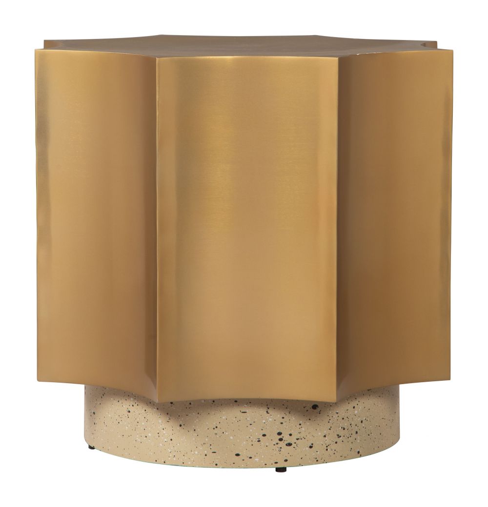 Zuo Modern Osam Golden Iron Side Table