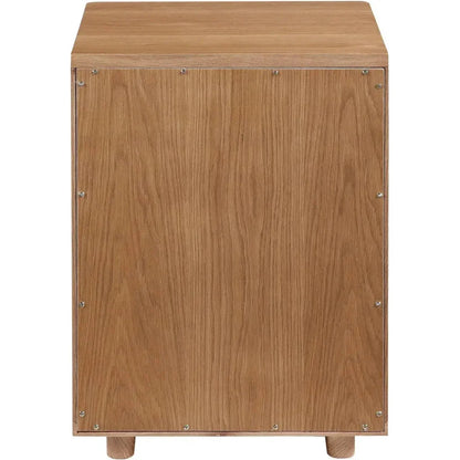 Osamu Wood Nightstand With One Drawer - LOOMLAN - Moe's Home - Nightstands