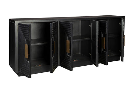 Furniture Classics Othello Wooden Black Sideboard