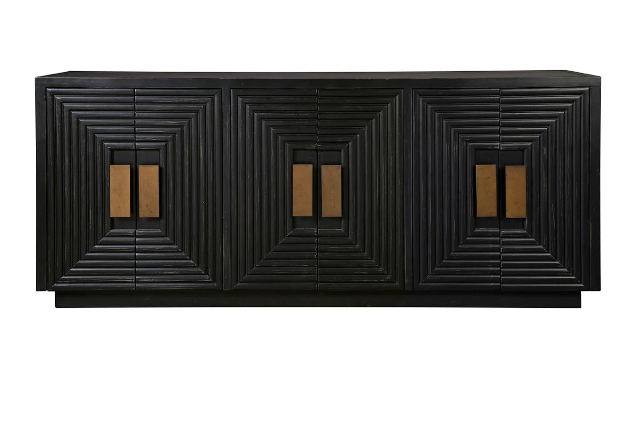 Furniture Classics Othello Wooden Black Sideboard