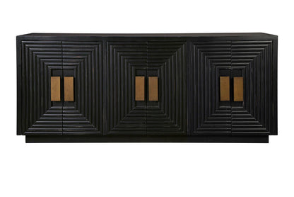 Furniture Classics Othello Wooden Black Sideboard