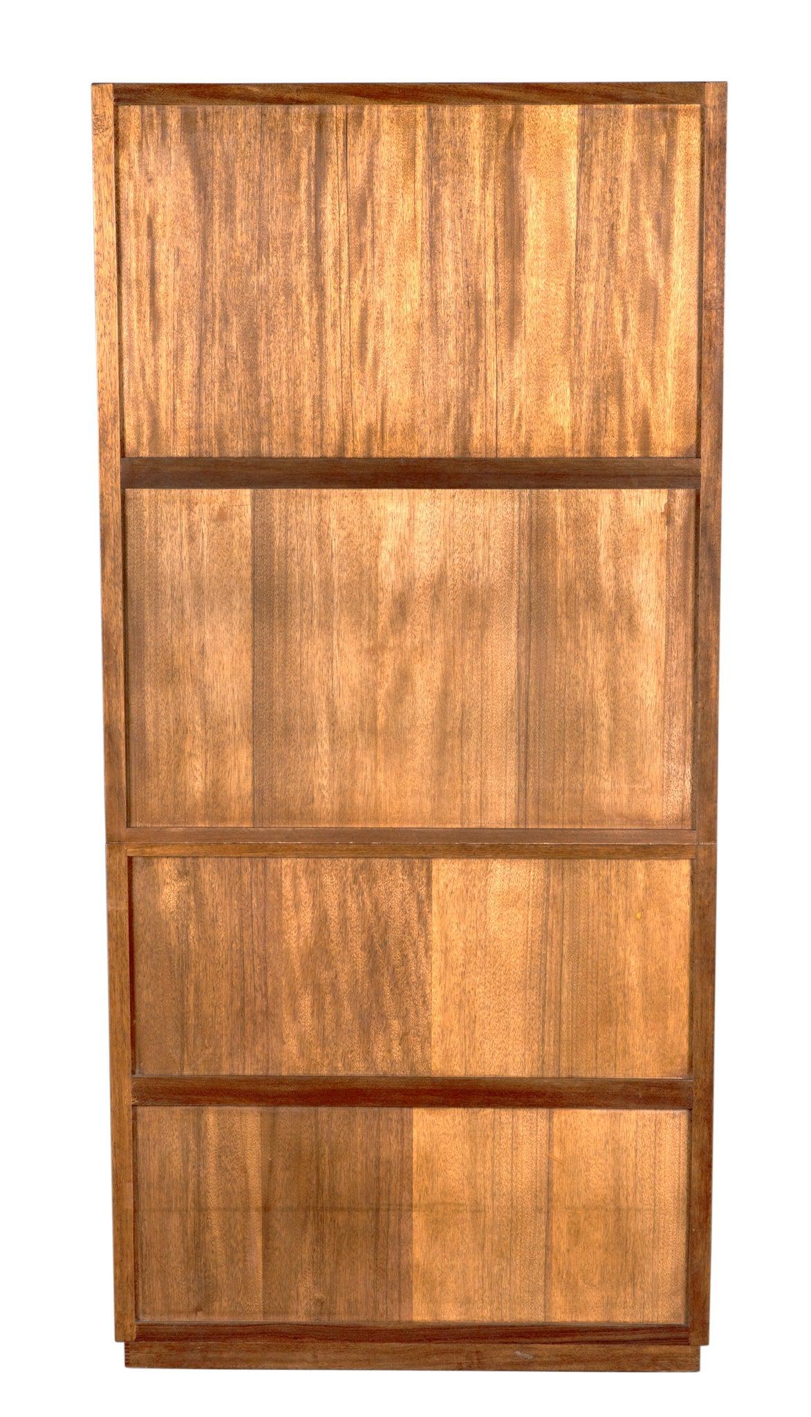 Otto Hutch Walnut Tall Bookcase Cabinet-Bookcases-Noir-Sideboards and Things