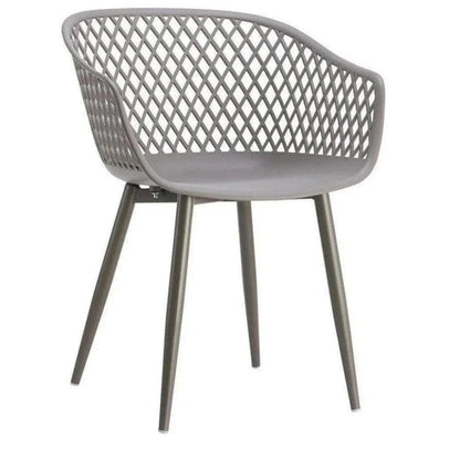 Outdoor Chair Grey Set-Outdoor Accent Chairs-Moe's Home-LOOMLAN