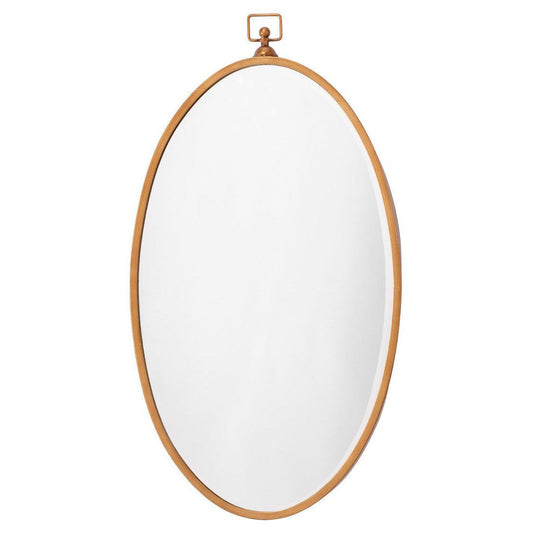 Oval Antique Brass Wade Wall Mirror Mid Century Modern Decor Wall Mirrors Sideboards and Things By Jamie Young