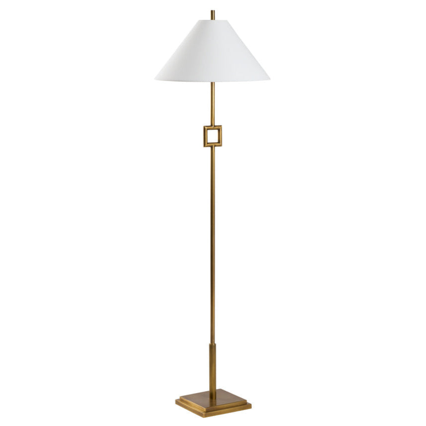 Overhill Sleek Metal Floor Lamp-Floor Lamps-Chelsea House-Gold-LOOMLAN