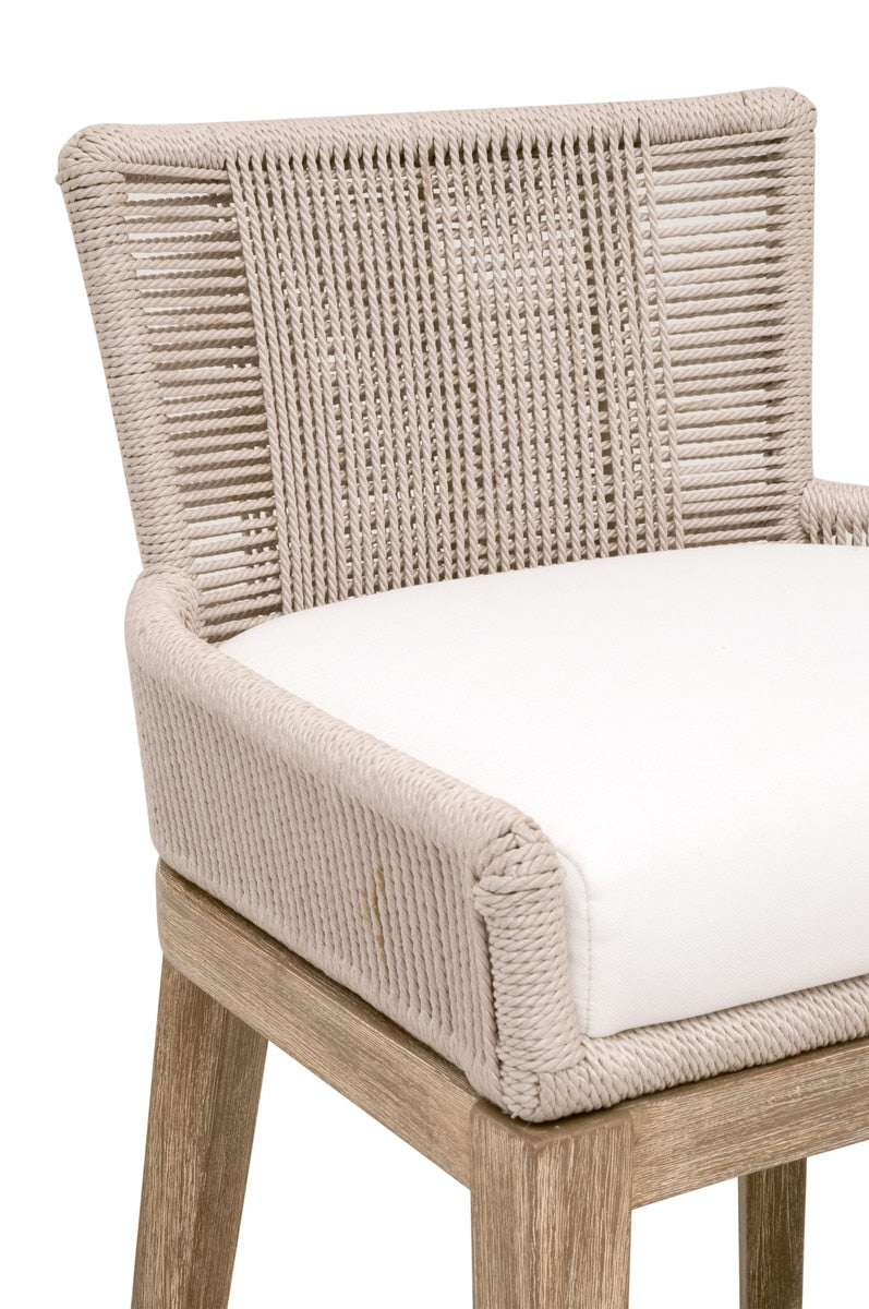 Overlay Fabric Counter Stool