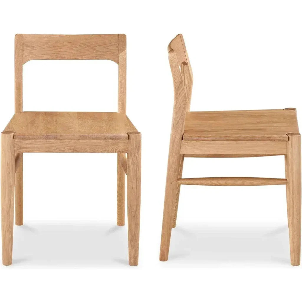 Moe's Home Owing Solid Wood Dining Chair-Set Of Two