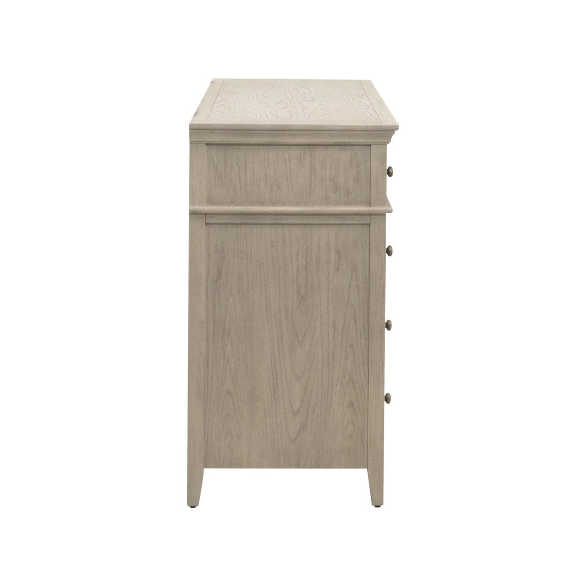 Essentials For Living Oxford 8-Drawer White Washed Oak Wooden Double Dresser