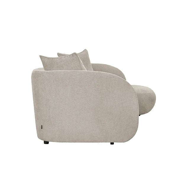 LOOMLAN Custom Upholstery Pebble Organic Curved Armrest Fabric Modular Sofa