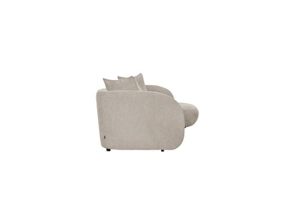 LOOMLAN Custom Upholstery Pebble Organic Curved Armrest Fabric Modular Sofa