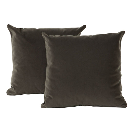 Diamond Sofa Performance Velvet Square Accent Pillow Set of (2)