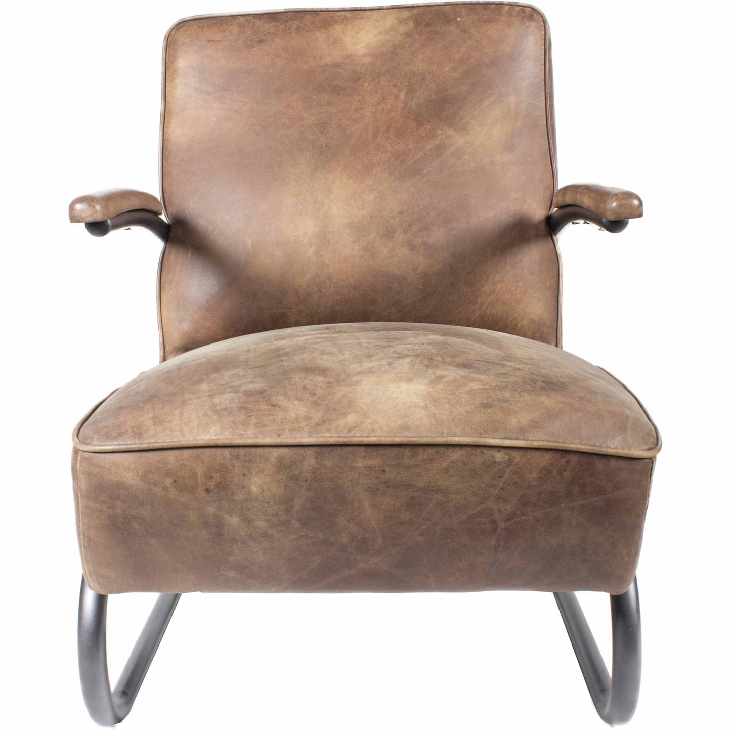 Perth Brown Leather Club Chair