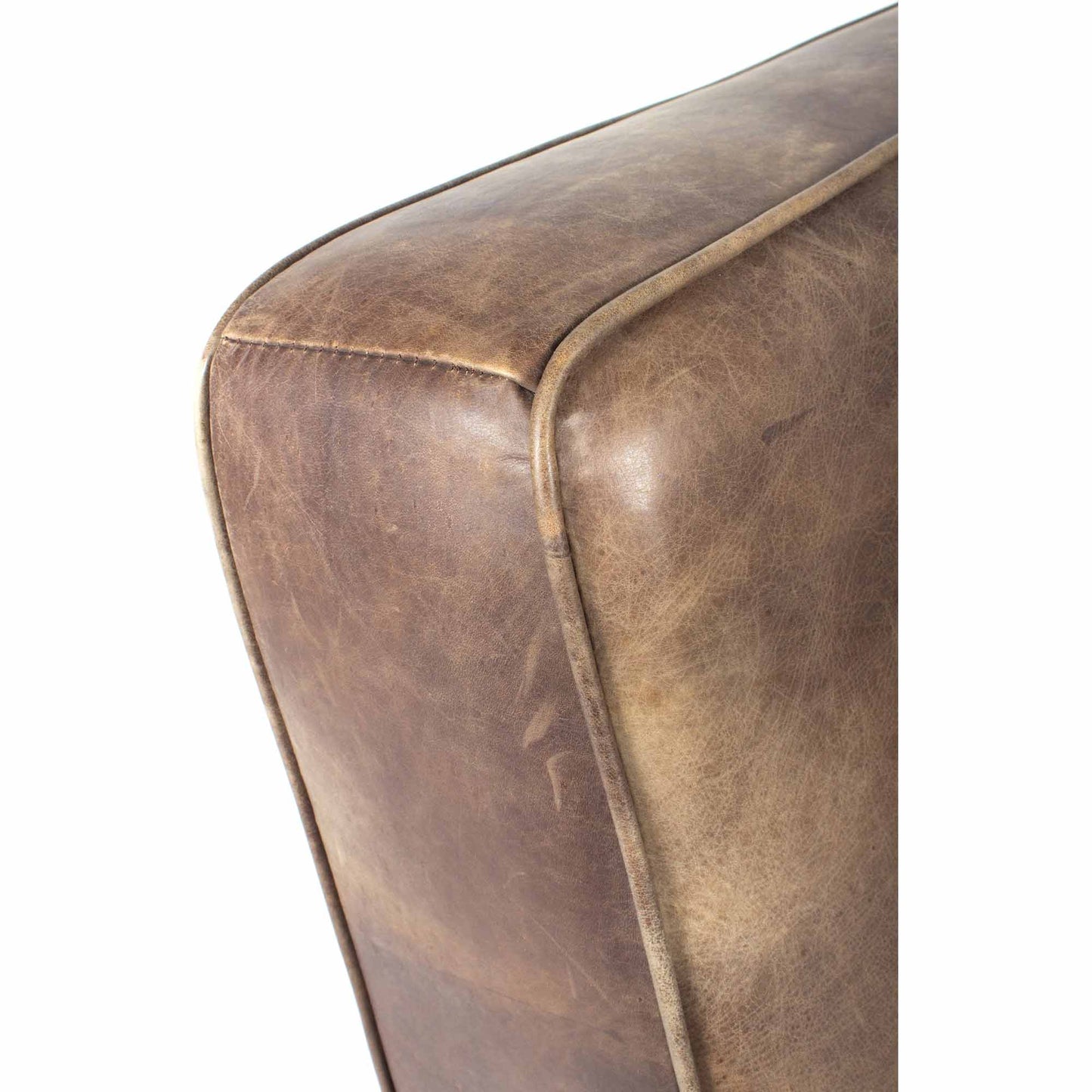 Perth Brown Leather Club Chair