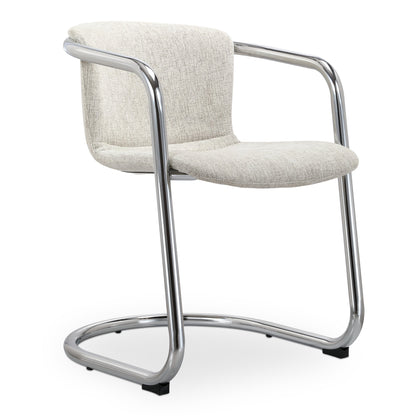 Moe's Home Freeman Performance Fabric Cream Dining Chair 2PC