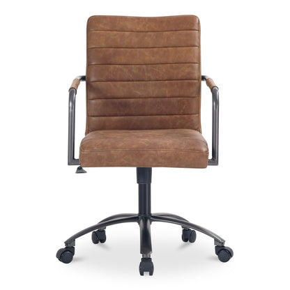 Roy Leather Swivel Office Chair