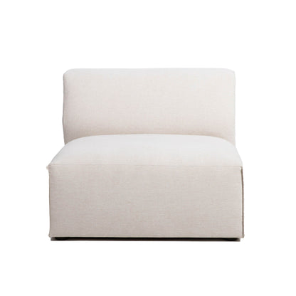 Premium White Performance Fabric Modular Sofa