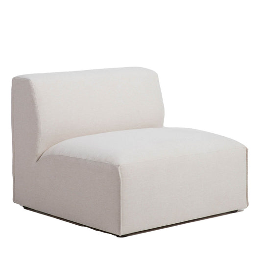 Premium White Performance Fabric Modular Sofa