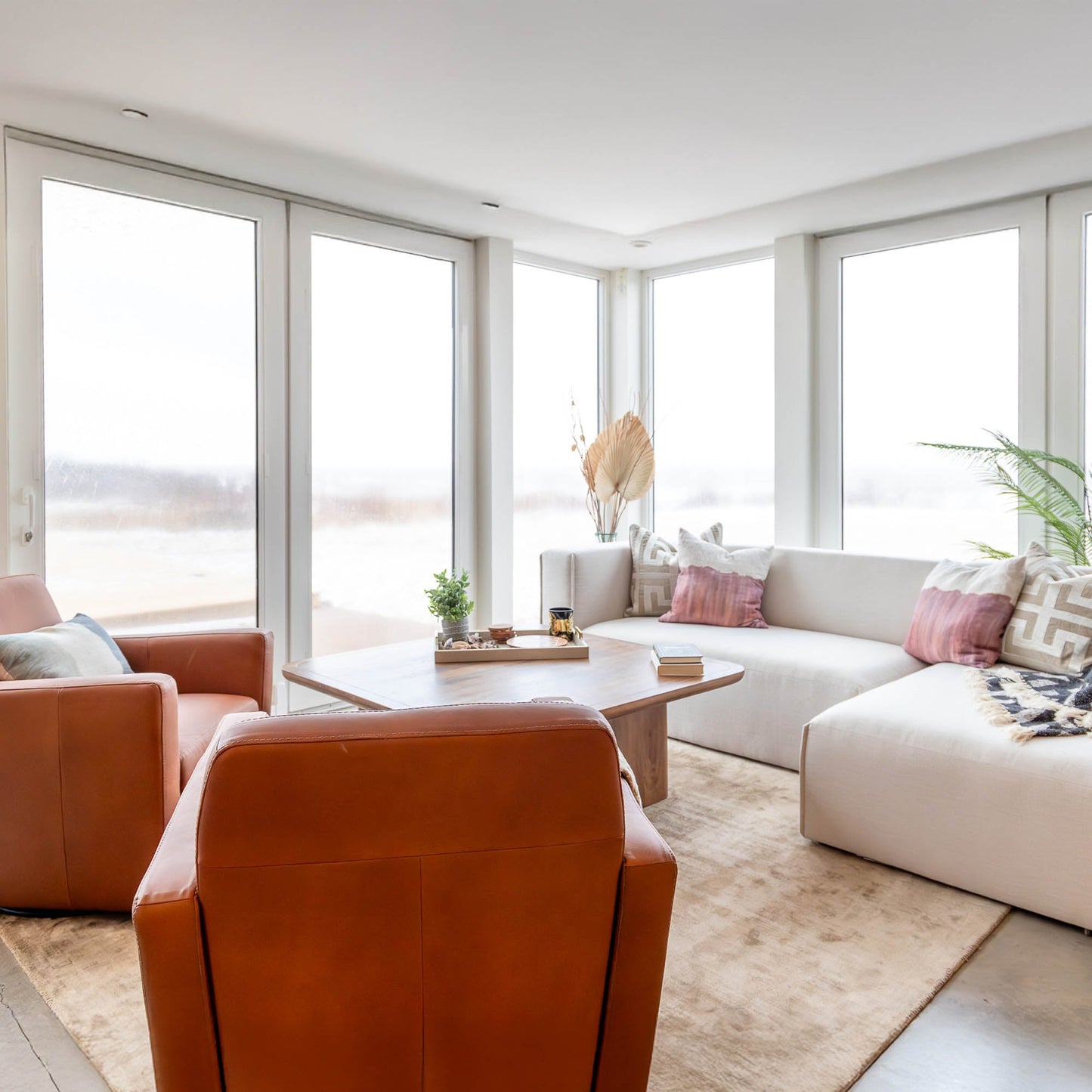 Premium Performance Fabric Small Modular Sectional