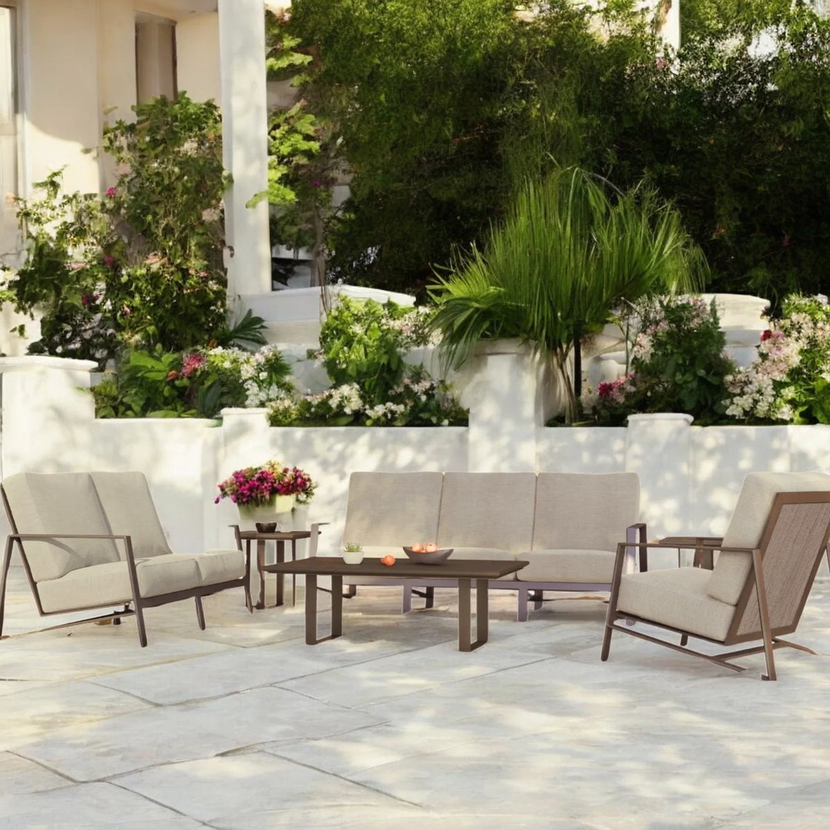 Protective Cover, Prism High Back Deep Sofa Set With Tables