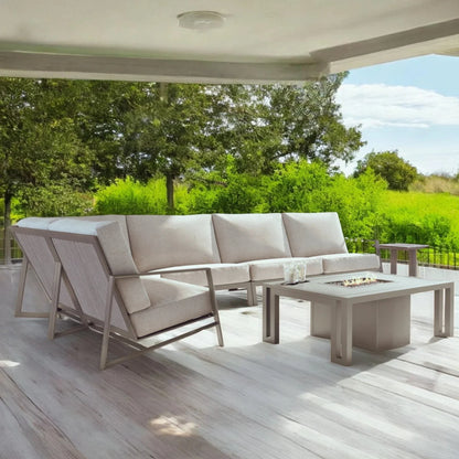 Protective Cover, Prism Sectional Sofa Set With Firepit Table