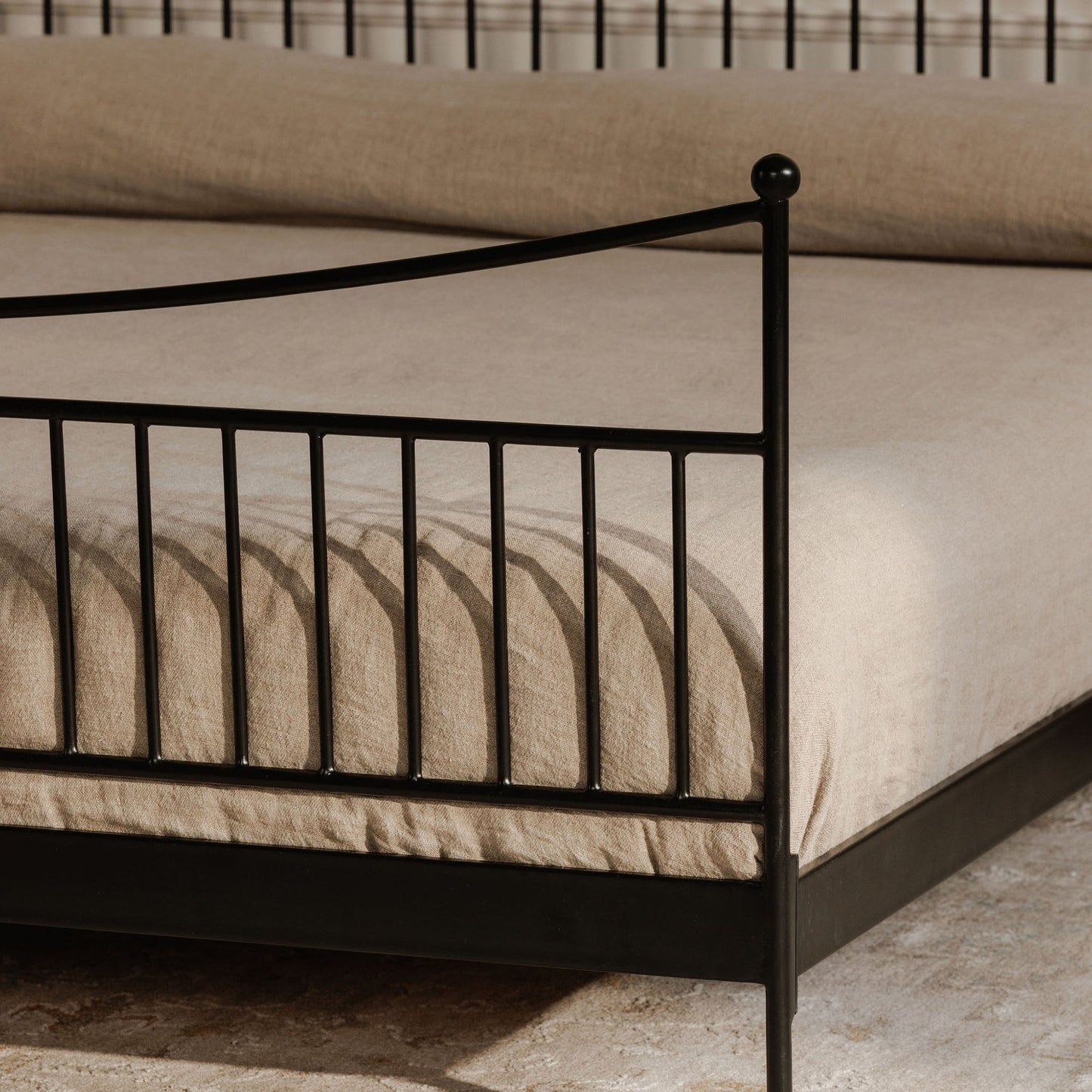 Monet Black Iron Frame Design Bed