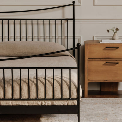 Monet Black Iron Frame Design Bed