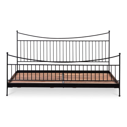 Monet Black Iron Frame Design Bed